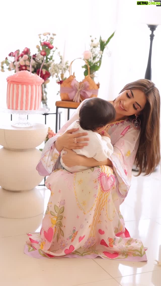 Saboor Aly - 309.8K Likes - Mom era birthday 🤱🏻
My greatest gift calls me Mama
Last year I blew candles for wishes, this year I hold my wish in my arms 🫶🏻✨💖
.
.
.
@zarahnurofficial 
@rehanmithanii 
@masuma_mohsin_makeup_artist