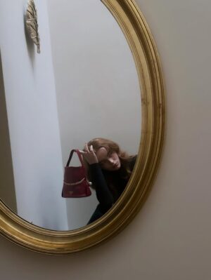 Sadie Sink Instagram - code word is santa’s got a brand new bag @prada
