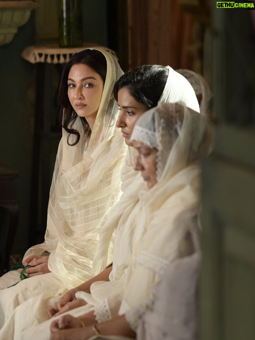 Saumya Tandon - 0.9 Million Likes - Some #BTS from #Dhurandhar ✨
Picture 1 and 2 
This was the very first scene I shot for the film, in Amritsar, where we see Rehman Dakait’s haveli. It was November last year, and I was a mix of nerves and excitement. My first morning shot was with Akshay lighting his cigarette, silently urging him to take revenge.
Akshay is pure magic. We barely had a chance to talk, but the moment the camera rolled, there was an instant connection. I truly feel we share a wonderful chemistry. It’s an absolute dream to have a co-actor like him-such a pure artist, with so much to learn from. More than anything, it’s a joy to perform with someone of his calibre. I truly hope we’re paired together again someday. Praying. 🤍

Picture 3
This was my entry scene in the film, and the amount of love it has received has truly overwhelmed me. It’s such a beautifully written scene, and I never expected this response.
@adityadharfilms you’ve changed the game by creating a true masterpiece, and by showing that casting isn’t about who is who, but about who truly fits the character and can do justice to the part. Your honesty reinforces the belief that good content always wins.

In this scene, I felt everything at once- anger towards my husband for being the reason behind our son’s death, helpless desperation, and the deep, shared pain between us. And yes, I slapped Akshay once (not seven times!)-for real- during his close-up, after Aditya insisted it had to be authentic. I was hoping to cheat, but no such luck. My breakdown close-up was done in a single take.

Picture 4
This scene is from the Eid celebration in our haveli. The space was breathtaking, and the art department did an extraordinary job creating such authentic Pakistani décor. I really hope you all notice and appreciate their beautiful work. I genuinely felt transported to that era-it all felt incredibly Real

Picture 5
This was the prayer meeting after my son’s demise. The pain I felt in that moment stayed with me-it came straight from the heart.

#saumyatandon❤️ #spillthebeans