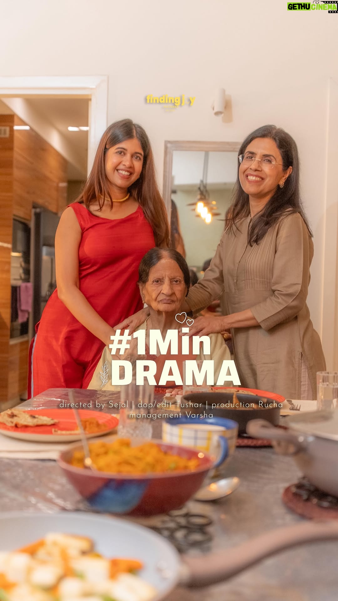 Sejal Kumar - 16.5K Likes - #1MinDrama Ep 81 

From dadi, to mom to me, each generation has brought its own values and perceptions into the kitchen 🤍 Part 2, part 1 is on my feed! 

Had the BEST time shooting this with my mom & dadi! First time shooting with Dadi and she was sooo good. Give her some love ❤️

Celebrating the women who shape our kitchens and our stories with TTK Prestige this Women’s Day! 

Directed by me 🎬
Written by @books_n_bras 
Production @findingjoypictures

Video & Edit: @tushardixitfilms
Mgmt: @ruchhhhaaaa