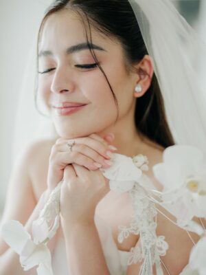Shaira Diaz Instagram - Every girl dreams of looking and feeling her absolute best on her most special day — and I truly did. 👰🏻‍♀️

Thank you to the whole team for making me the most beautiful bride in my husband’s eyes. I felt immaculate 🤍 grabe kayo. 

Makeup: @joanquiz0n 
Hair: @janamazing 
Photo: @niceprintphoto 
Stylist: @weddingsbycath @cathsobrevega  @angelzamoraa @limchana 
Jewelry: @arnyrossjewelry 
Wedding Bouquet: @gideonhermosa 
Bridal Robe: @evethelabel_ 
Afterparty Gown: @maureenreecacouture 
Bridal Gown: @choijaehoon.official 
Hair: @studiofixbyalexcarbonell 
Nails: @tulua_bfhomes 
Skin: @benchskinexpert 
Glow: @belle_dollsph 
Coordinators: @eventsbymissp