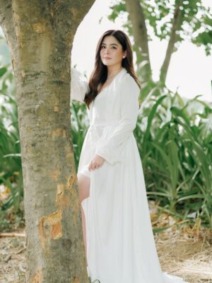 Shaira Diaz Instagram - Every girl dreams of looking and feeling her absolute best on her most special day — and I truly did. 👰🏻‍♀️

Thank you to the whole team for making me the most beautiful bride in my husband’s eyes. I felt immaculate 🤍 grabe kayo. 

Makeup: @joanquiz0n 
Hair: @janamazing 
Photo: @niceprintphoto 
Stylist: @weddingsbycath @cathsobrevega  @angelzamoraa @limchana 
Jewelry: @arnyrossjewelry 
Wedding Bouquet: @gideonhermosa 
Bridal Robe: @evethelabel_ 
Afterparty Gown: @maureenreecacouture 
Bridal Gown: @choijaehoon.official 
Hair: @studiofixbyalexcarbonell 
Nails: @tulua_bfhomes 
Skin: @benchskinexpert 
Glow: @belle_dollsph 
Coordinators: @eventsbymissp