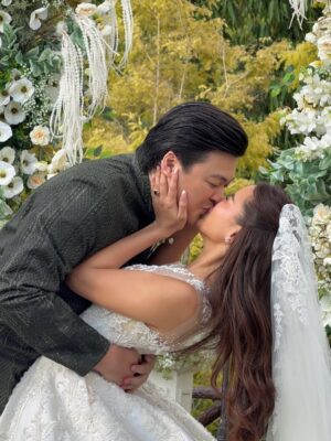 Shaira Diaz Instagram - Honored to witness the union of our dearest TJ & Jenzel 🤍 Wishing you both a lifetime of love! Mahal namin kayo!❤️💍 @jenzelangeles @jarredpasco 
#TJLovesJhenBilog