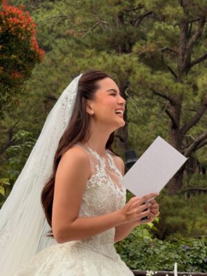 Shaira Diaz Instagram - Honored to witness the union of our dearest TJ & Jenzel 🤍 Wishing you both a lifetime of love! Mahal namin kayo!❤️💍 @jenzelangeles @jarredpasco 
#TJLovesJhenBilog