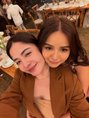 Shaira Diaz Instagram - Honored to witness the union of our dearest TJ & Jenzel 🤍 Wishing you both a lifetime of love! Mahal namin kayo!❤️💍 @jenzelangeles @jarredpasco 
#TJLovesJhenBilog