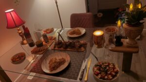 Shalani Tharaka Instagram - When your husband turns the house into a five-star restaurant just for you 🕯️🍽️ The effort. The love. The thought. My heart is full ❤️