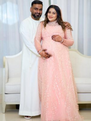 Shamna Kasim Instagram - A gown…
gifted as a memory
of the day he first said
“I love you.”
For years,
it slept quietly in the cupboard,
waiting for celebrations.
Today,
at the celebration
of my motherhood,
it smiled once again ✨
To my beloved husband,
who held my hand
and made this day
more beautiful than a dream—
my heart is full of gratitude
and endless love ❤️
To my dear children
from my dance school,
who spread happiness
with every step—
in each movement,
I feel my pride and joy 💃🌸
May this day
bloom forever
as flowers
in my memories ✨
#mother #pregnant #wife #actress #dancer