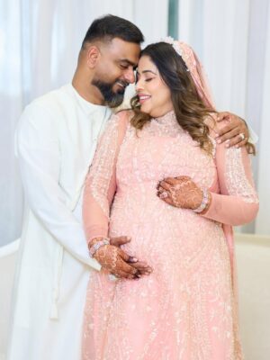 Shamna Kasim Instagram - A gown…
gifted as a memory
of the day he first said
“I love you.”
For years,
it slept quietly in the cupboard,
waiting for celebrations.
Today,
at the celebration
of my motherhood,
it smiled once again ✨
To my beloved husband,
who held my hand
and made this day
more beautiful than a dream—
my heart is full of gratitude
and endless love ❤️
To my dear children
from my dance school,
who spread happiness
with every step—
in each movement,
I feel my pride and joy 💃🌸
May this day
bloom forever
as flowers
in my memories ✨
#mother #pregnant #wife #actress #dancer