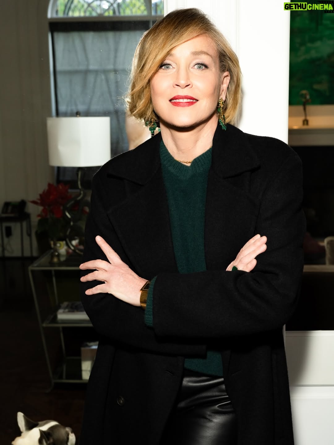 Sharon Stone - 38.7K Likes - stepping out a few nights ago for Lunar new year. Wasn’t sure about the green but I think it captured my mood perfectly 💚 

Photos / 📸 @itstylerchick 

styling by @p3iwenwang 
Mgmt: @sweatnshadow @marvincortes1 @roan_j_stone 
makeup: @lynnlmakeup 
PA: @gavincroghan_

outfit was full @vince accessorized with a few pieces :)