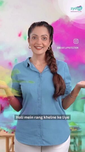 Sheena Chohan Instagram - Happy Holi 🌈
Wishing you colours of Peace, health and happiness ..may it be always flowing your way .
Keep the fun growing, no matter what life throws at you- each new day. 🧡
Sharing a glimpse of our new fun work and National Campaign this festive day.😊

Directed by @directorvikram 
@indiafluprotection 

#HappyHoli #Holi2026 #FestivalOfColors #NewWork #StayProtected HealthAndHappines SheenaChohan