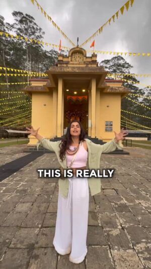 Shenaz Treasurywala Instagram - I did not expect to play Holi in Sri Lanka
but Hanuman ji had other plans.
Standing on a misty hill in Ramboda
with tea plantations below
and an 18 foot Hanuman watching over the valley
I realised this is believed to be
the exact place where he first landed in Lanka
while searching for Sita. 
Not Ayodhya.
Not Hampi.
Sri Lanka.
A few kilometres away
at Seetha Amman Temple
there is a stream where Sita is said to have prayed every day
and on the rocks beside it
you will see marks that locals believe are Hanuman’s footprints
from when he met her and gave her Ram’s ring. 
So here is my Holi thought.
Holi is about bhakti saving Prahlad.
Hanuman is bhakti in motion.
And Lanka is where that bhakti burned an entire city for love.
Different stories.
Same fire.
I did not throw gulal this year.
I stood where devotion crossed an ocean.
If you are doing the Ramayan trail in Sri Lanka
do not skip Ramboda
climb the stairs
stand in that wind
and tell me you do not feel something.
Save this for your Sri Lanka itinerary
and send it to the one person
who would cross oceans for you.
#HanumanInLanka #RamayanTrail #SriLankaTravel #HoliVibes
