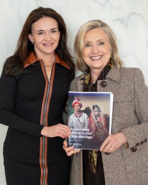 Sheryl Sandberg Instagram - @ColumbiaIGP launched a new report this week: Accelerating Efforts to End Child Marriage. It looks at the real cost of child marriage and outlines evidence-based solutions to help end it for good. We’re holding it here with HE @firstladyfatimabio, who’s been an incredible champion in the fight against child marriage in Sierra Leone.

As we write in the foreword, every child marriage derails a life of possibilities.

A girl forced into marriage doesn’t only lose her childhood. She loses years of education, economic opportunity, and autonomy. She will spend her life navigating consequences she never chose. The world loses her potential, too.

We rarely talk about child marriage in economic terms, but we should. A new analysis in the report, from @cgdev_, finds that child marriage costs the global economy approximately $175 billion per year from lost productivity and increased health risks.

Every girl deserves the same opportunity to play, learn, and grow up safe and healthy. And the world deserves the contributions she can make. It is not just possible to end child marriage. It is absolutely necessary. Our moral leadership and a better global future demand it.

Read the report at the link in @ColumbiaIGP’s bio.