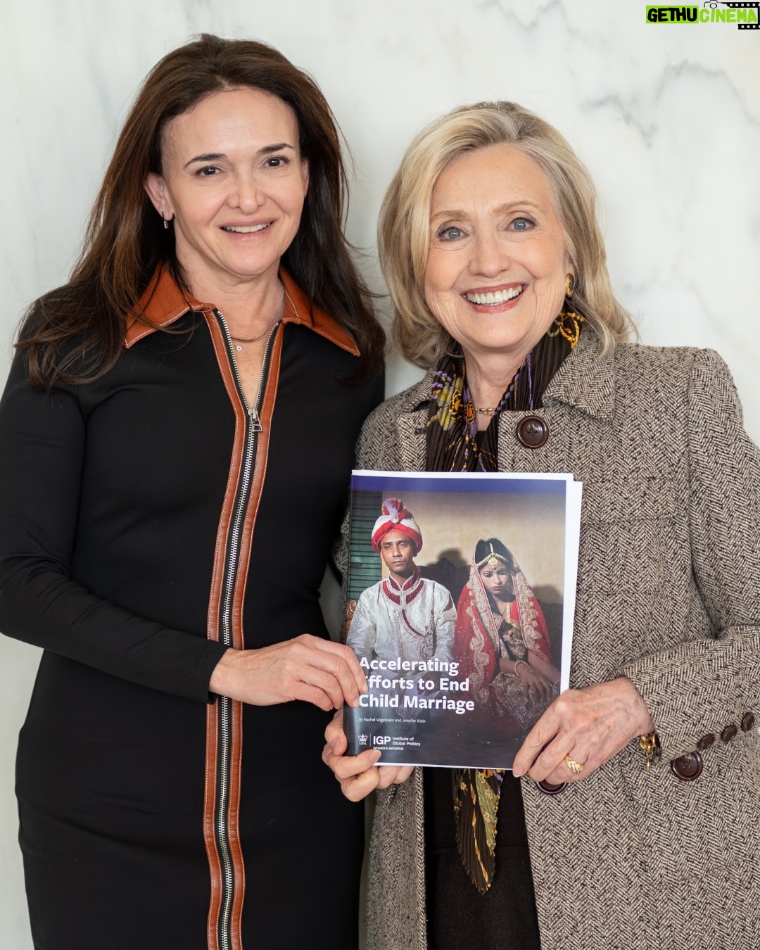 Sheryl Sandberg - 5.7K Likes - @ColumbiaIGP launched a new report this week: Accelerating Efforts to End Child Marriage. It looks at the real cost of child marriage and outlines evidence-based solutions to help end it for good. We’re holding it here with HE @firstladyfatimabio, who’s been an incredible champion in the fight against child marriage in Sierra Leone.

As we write in the foreword, every child marriage derails a life of possibilities.

A girl forced into marriage doesn’t only lose her childhood. She loses years of education, economic opportunity, and autonomy. She will spend her life navigating consequences she never chose. The world loses her potential, too.

We rarely talk about child marriage in economic terms, but we should. A new analysis in the report, from @cgdev_, finds that child marriage costs the global economy approximately $175 billion per year from lost productivity and increased health risks.

Every girl deserves the same opportunity to play, learn, and grow up safe and healthy. And the world deserves the contributions she can make. It is not just possible to end child marriage. It is absolutely necessary. Our moral leadership and a better global future demand it.

Read the report at the link in @ColumbiaIGP’s bio.