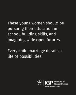 Sheryl Sandberg Instagram - Child marriage remains one of the most urgent, preventable violations of the rights of women and girls. On top of the human cost, a new report from the @ColumbiaIGP Women’s Initiative, with analysis from @cgdev_, estimates the cost of inaction at $175 billion per year.

Read the report at the link in @ColumbiaIGP’s bio.