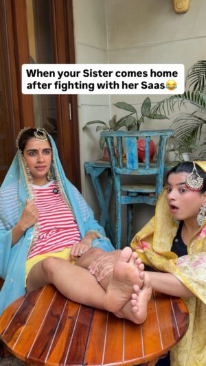 Shirin Sewani Instagram - Tag your sisters 😂
.
.
.
.
.
.
Sisters , siblings , wedding , shaadi , desi , saas , bahu , tez bahu , comedy , drama 
.
.
.
.
.
.
#shaadi #siblings #sisters #saas #desifun