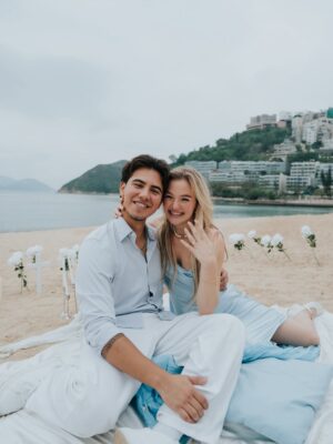 Sofya Plotnikova Instagram - 💍🤍

27.10.2025

I said yes to the love of my life. Little me has found the king she’s been praying for all along. 
~ S

I have found my treasure, my Proverbs 18:22, my missing rib. What a joy it is to love you and to call you mine. 
~ D

♡ 1 Corinthians 16:14 

@houseofwedding.hk 
@aupho.official 
@regalandfallon 
@mattography_video
@merjewelryofficial