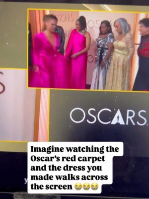 Soledad O'Brien Instagram - What an honor to wear a beautiful gown designed by @ericaappleby at @etaluxeatelier! She worked under an insane deadline and absolute delivered. Dress dropped off at 430 am. Drove to the airport to head to LA at 630 am!  Crazy. But gorgeous!!! We didn’t take home the Oscar but the fit was definitely winning!
