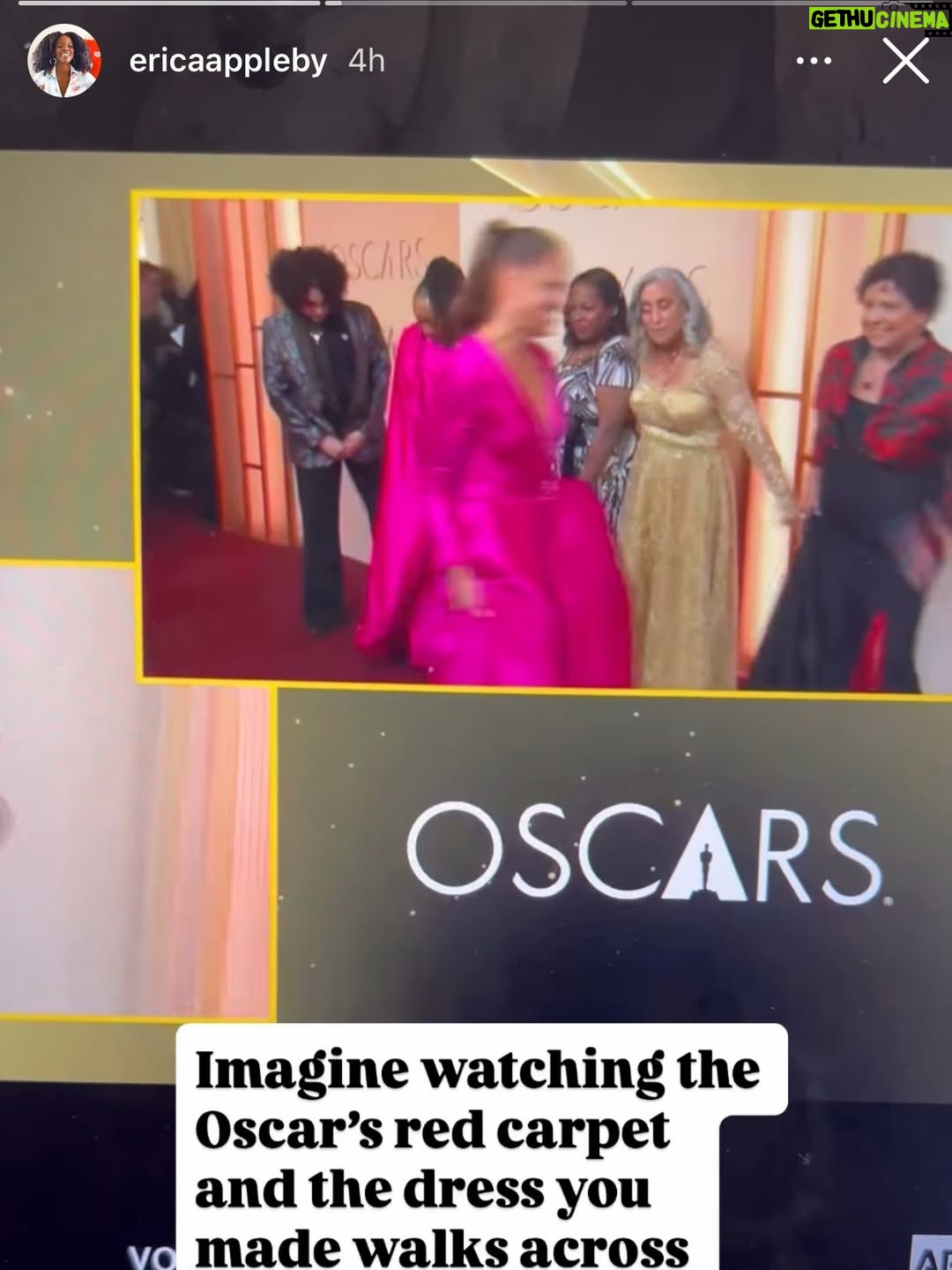 Soledad O'Brien - 2.1K Likes - What an honor to wear a beautiful gown designed by @ericaappleby at @etaluxeatelier! She worked under an insane deadline and absolute delivered. Dress dropped off at 430 am. Drove to the airport to head to LA at 630 am!  Crazy. But gorgeous!!! We didn’t take home the Oscar but the fit was definitely winning!