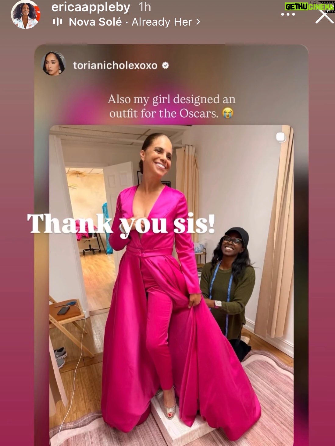 Soledad O'Brien - 2.1K Likes - What an honor to wear a beautiful gown designed by @ericaappleby at @etaluxeatelier! She worked under an insane deadline and absolute delivered. Dress dropped off at 430 am. Drove to the airport to head to LA at 630 am!  Crazy. But gorgeous!!! We didn’t take home the Oscar but the fit was definitely winning!