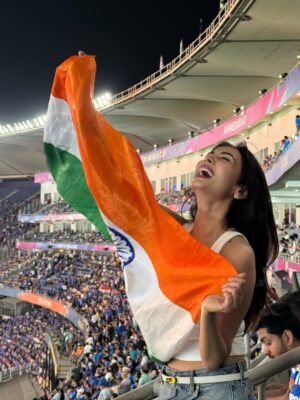 Sonal Chauhan Instagram - Yayyy !!!! The cup is ours 🏆 🇮🇳 
What a feeling 😍🥰✨

#love #cricket #t20worldcup2026 #t20worldcup #sonalchauhan