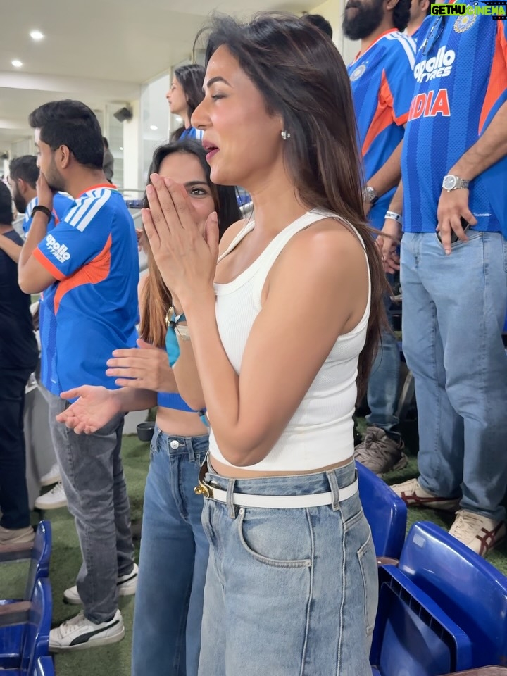 Sonal Chauhan - 367.5K Likes - Yayyy !!!! The cup is ours 🏆 🇮🇳 
What a feeling 😍🥰✨

#love #cricket #t20worldcup2026 #t20worldcup #sonalchauhan