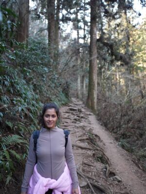 Sonia Balani Instagram - I think the mountains recognize me now.
I keep coming back like someone who belongs.. 
🏔️💚