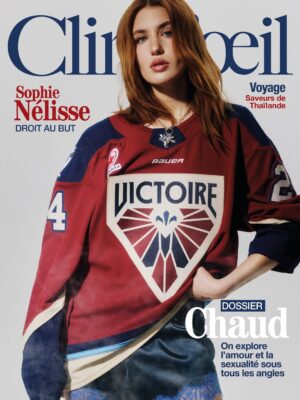 Sophie Nélisse Instagram - @sophie__nelisse 💥❤️‍🔥

En couverture de notre magazine d’avril, Sophie Nélisse se confie sur l’intimité, la vulnérabilité et les contradictions du regard posé sur les femmes et sur les corps.
 Un numéro spécial passion et amour, dans lequel on parle de ce qui chavire, de ce qui attire, de ce qui trouble, et de tout ce qu’on garde parfois un peu trop près du cœur.

En kiosque dès ce jeudi 12 mars 2026.

Tous les détails sur clindoeil.ca

Photographe: @sachaycohen
Directrice artistique: @asrai972
Directrice de publication : @jbuchinger
Styliste: @indiannna
Maquillage: @leslie_ann_thomson (@theproject.agency) avec les produits @skinceuticals et @charlottetilbury 
Coiffure: @valeriaamirova avec les produits @oribe
Assistants à la photographie: @mitchelldwright et @jaydupuis 
Assistante-styliste: Raphaëlle Simard
Idéation et stratégie vidéo: @simonefb
Accessoires et set design: Catherine Bilodeau et Thomas Bourdon (@pestaclestudio) 
Entrevue par @amelie_hubert.rouleau 

Sophie porte un chandail @victoire_lphf, un short en soie @lovestoriesintimates, un collier et des boucles d’oreilles @oracjewelry
