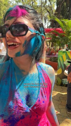 Srishti Garg Instagram - feeling like hara dhaniya

#holi