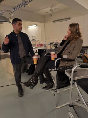 Stana Katic Instagram - Folks at #NCIS are a sweet bunch. Thanks for being a great host @wilmervalderrama !! #NickTorresRocks 🎥📺🔎