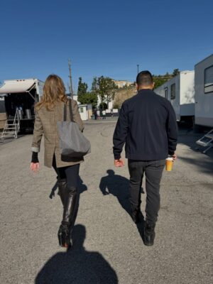 Stana Katic Instagram - Folks at #NCIS are a sweet bunch. Thanks for being a great host @wilmervalderrama !! #NickTorresRocks 🎥📺🔎