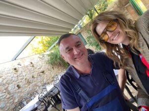 Stana Katic Instagram - I’ve known this man for a long while. And in an age of craziness, it’s nice to have those touchstone humans in life… Friends with whom you can laugh, sing (he has an amazing voice), learn something new, on rare occasion shed a tear, and of course philosophize (I mean, we’re Dalmatians after all 🍇🍷🫒). 
Tomo’s family restaurant in the old Dalmatian pirate cove #Skradin has hosted the fancy and common (like me & my Dalmos). For generations they have fed guests in the family courtyard. 
Whether I catch him after harvesting his own olives & grapes or in his New Years Eve lederhosen, Tomo’s hospitality always makes me feel like “home”. So, go say hi at his restaurant #Cantinetta … where his team is always ready with a jug of that year’s homemade olive oil and a bottle of local wine. Tell them I sent you. 😊😊😉 🥂🥂

#Viva !! #Cheers 🍾 @skradin_cantinetta