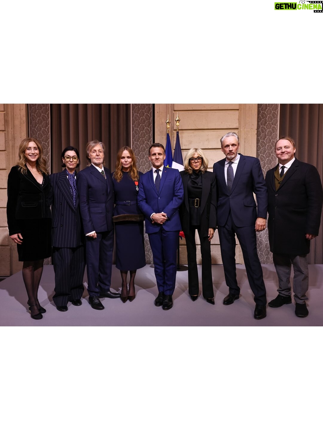 Stella McCartney - 30K Likes - I am so deeply honoured to receive the Légion d’honneur – and being awarded by President Emmanuel Macron makes this even more profoundly meaningful. France is a country that has shaped so much of my life and career…this city has always welcomed and supported me, but also challenged and inspired me.
 
This recognition is not just for me, but for my family, my team, the innovators and the partners who have worked tirelessly and passionately to prove that fashion can be both desirable and responsible. It’s also recognition that luxury fashion houses can think about fashion in a conscious, passionate way without having to compromise on beauty – we are proof. There is still so much to do, but I am still hopeful – and still determined – that together we can reshape our industry to serve nature, all living creatures and future generations… x Stella

Credits:
Images by @MatteoPrandoni @BFA