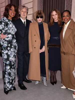 Stella McCartney Instagram - I am so deeply honoured to receive the Légion d’honneur – and being awarded by President Emmanuel Macron makes this even more profoundly meaningful. France is a country that has shaped so much of my life and career…this city has always welcomed and supported me, but also challenged and inspired me.
 
This recognition is not just for me, but for my family, my team, the innovators and the partners who have worked tirelessly and passionately to prove that fashion can be both desirable and responsible. It’s also recognition that luxury fashion houses can think about fashion in a conscious, passionate way without having to compromise on beauty – we are proof. There is still so much to do, but I am still hopeful – and still determined – that together we can reshape our industry to serve nature, all living creatures and future generations… x Stella

Credits:
Images by @MatteoPrandoni @BFA