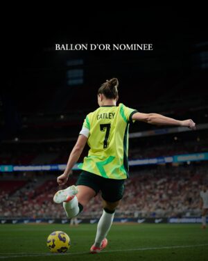 Steph Catley Instagram - Nominated for the 2025 Women’s #BallonDor 🌏🏆

@stephcatley has received her first nomination for the prestigious @ballondorofficial award, named on the 30-player short-list. Congrats, Steph! 👏

#Matildas