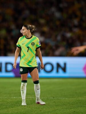 Steph Catley Instagram - Nearly impossible to put into words exactly what I’m feeling today, but I’m going to try... As the final whistle blew yesterday, I looked around at my teammates, my friends, my family, and felt the weight of every single one of their hearts breaking. I’ve watched their sacrifices, their triumphs and failures. I’ve seen the toll and what it’s taken for each one of them to arrive at that moment, only to ultimately fall short of the silverware we’ve been chasing for so many years now. More than anything, I wanted a chance to truly celebrate with this group that I’ve grown up alongside. We’ve worked our entire lives to reach a moment like that, and getting so close, feeling so close to achieving what we’ve always dreamed of, is devastating. And yet… looking up into the stands, all the way to the very highest seat in the stadium, I saw and heard every single one of our fans. The way it felt to play in front of that crowd, to represent Australia and the Matildas in that moment, knowing how supported we are, is something that I’ll forever be proud of. I love being Australian, and I love this team more than I can put into words. I’m proud of how we represented Australia last night, and we’ll continue to work, develop, and improve to always make you proud. So thank you, as always, for showing up for us. We’re down, but we’ll be back 💛💚