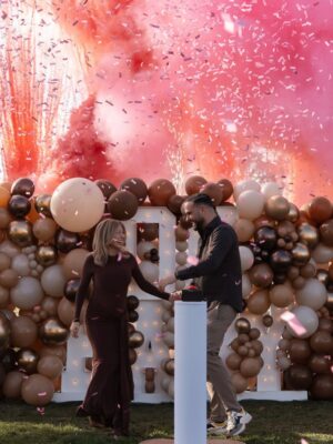 Stéphanie Clerbois Instagram - Gender Reveal VIBES 🤍✨