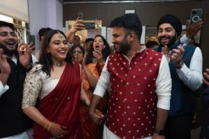 Swara Bhaskar Instagram - And just like that.. it’s been 3 years!!! Happy three to us @fahadzirarahmad ❤️
May we always find each other despite the chaos, the crowds, the bickering (lol), the logistics and even in the hard times.. May we find each other, hold each other, honour each other and love each other for all the years to come. So lucky to have this life with you! ❤️🧿✨
Last pic being most representative of our marriage 👹👻