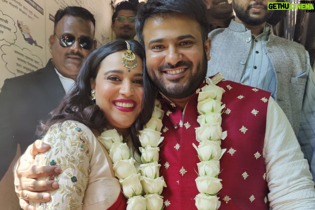 Swara Bhaskar - 87.2K Likes - And just like that.. it’s been 3 years!!! Happy three to us @fahadzirarahmad ❤️
May we always find each other despite the chaos, the crowds, the bickering (lol), the logistics and even in the hard times.. May we find each other, hold each other, honour each other and love each other for all the years to come. So lucky to have this life with you! ❤️🧿✨
Last pic being most representative of our marriage 👹👻