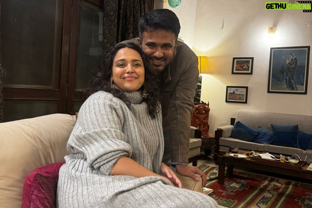 Swara Bhaskar - 87.2K Likes - And just like that.. it’s been 3 years!!! Happy three to us @fahadzirarahmad ❤️
May we always find each other despite the chaos, the crowds, the bickering (lol), the logistics and even in the hard times.. May we find each other, hold each other, honour each other and love each other for all the years to come. So lucky to have this life with you! ❤️🧿✨
Last pic being most representative of our marriage 👹👻
