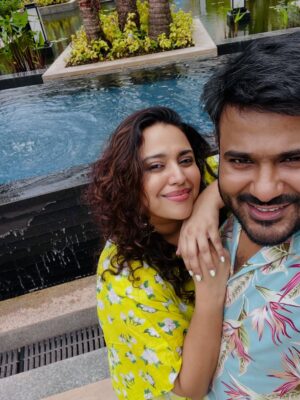 Swara Bhaskar Instagram - Happy happy birthday to my husband, friend, comrade, baby daddy and chief irritant to my hormonal balances.. 🤓😂💕 May life always validate your optimism and ‘Bhai KA confidence’! 🤪🥸🥰❤️
Love you long time! And then some more.. ❤️