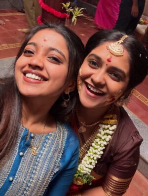 Swetha Vijay Instagram - தமிழுக்கு வளைகாப்பு 🙈❤️ 

#chinnamarumagal #vijaytvserial #vijaytv