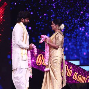 Swetha Vijay Instagram - Dum Dum DumGalata Kalyanam Show @vijaytelevision ❤️ How was the show, guys?😊 #chinnamarumagal #vijaytvserial #vijaytvshow #vijaytv #dumdumdumgalatakalyanam