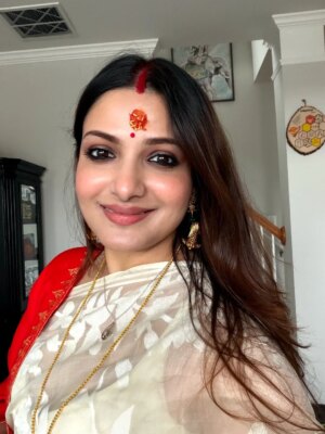 Tanushree Chakraborty Instagram - সকলকে জানাই সরস্বতী পূজোর অনেক শুভেচ্ছা☺

শুভ সরস্বতী পূজা 🙏🏻

#happysaraswatipuja #2026❤️ #explore #trending #trending