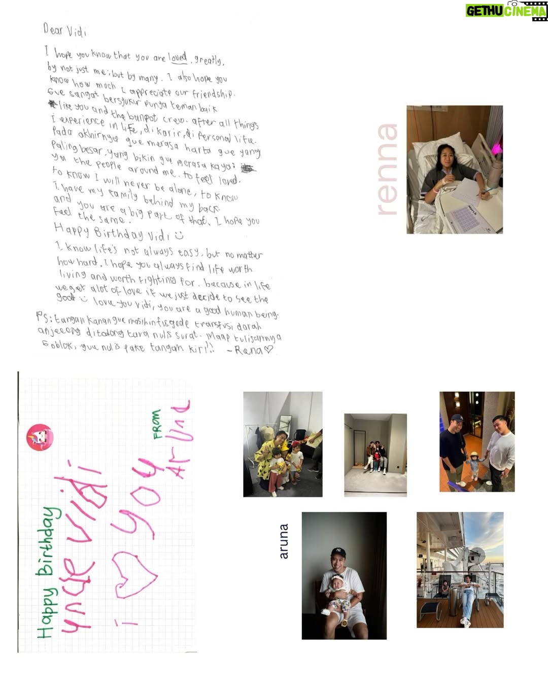 Tara Basro - 345.3K Likes - Ulang tahun lo kemaren, gue nggak tau kenapa tiba-tiba pengen bikin sesuatu. Bukan beli, tapi bikin. Jadilah scrapbook. Dengan harapan lo bisa senyum waktu buka tiap halamannya.

Awalnya gue pikir itu cuma hadiah kecil buat nyemangatin dan ngerayain lo. Tapi tanpa gue sadari, itu ternyata jadi yang terakhir.

Tujuh belas tahun kita ngerayain ulang tahun masing-masing. Kalau dipikir-pikir, lo itu bagian dari setengah hidup gue. Setengah dari cerita gue. Dan setengah dari siapa gue hari ini.

Kehilangan itu aneh. Sampai sekarang gue masih sering nungguin video call dari lo, seolah-olah kapan aja muka lo akan muncul di layar hp gue dan kita ngobrol ngalor ngidul.

Orang-orang bilang waktu yang akan nyembuhin. Mungkin iya. Tapi yang nggak mereka bilang adalah waktu juga bikin takut. Karena makin jauh harinya, makin takut gue lupa sama suara lo, ketawa lo, dan bawelnya lo ke gue.

Gue bersyukur dan beruntung banget bisa menghabiskan beberapa hari terakhir lo bersama. Momen-momen itu rasanya magis. 

Mungkin itu memang cara paling sempurna buat lo pergi. Dikelilingi orang-orang yang sayang sama lo, dengan cinta yang begitu besar di sekeliling lo, dan tetep yaa lo pergi dengan cara yang sangat Vidi. 

Di akhir ketika gue melihat senyuman lo, hati gue sedikit lebih tenang karena tau kalau sekarang lo udah nggak sakit lagi. Lo bisa makan apa pun yang lo mau, nyanyi sepuasnya, pergi ke mana pun yang lo mau, nggak ada lagi batasan.

Vid, Gue seneng lo punya Sheila sebagai pendamping hidup lo. Dia sih kerreeen. Dan lo pasti tau lah kenapanya.

Sekarang, selain lo, gue punya satu temen lagi. Seseorang yang sudah menjadi tempat nyaman buat gue, juga sumber kehangatan dan kebahagiaan.

Jadi jangan khawatir ya, Vid. Sheila nggak sendirian. Dia udah lo tinggalin temen banyak banget, lebih dari yang dia mau bahkan hahahhaha. 

Dan bukan cuman Sheila. Vadi, Tay, Diva, Dev & Meru juga akan selalu punya gue dan Ken. 

Gue tau lo cengeng, jan nanges yaa… Yang tenang ya sayang akooh, sering-sering datang ke mimpi yaa… kangen banget. 

P.S. Terima kasih teman-teman yang sudah mengizinkan suratnya untuk diunggah