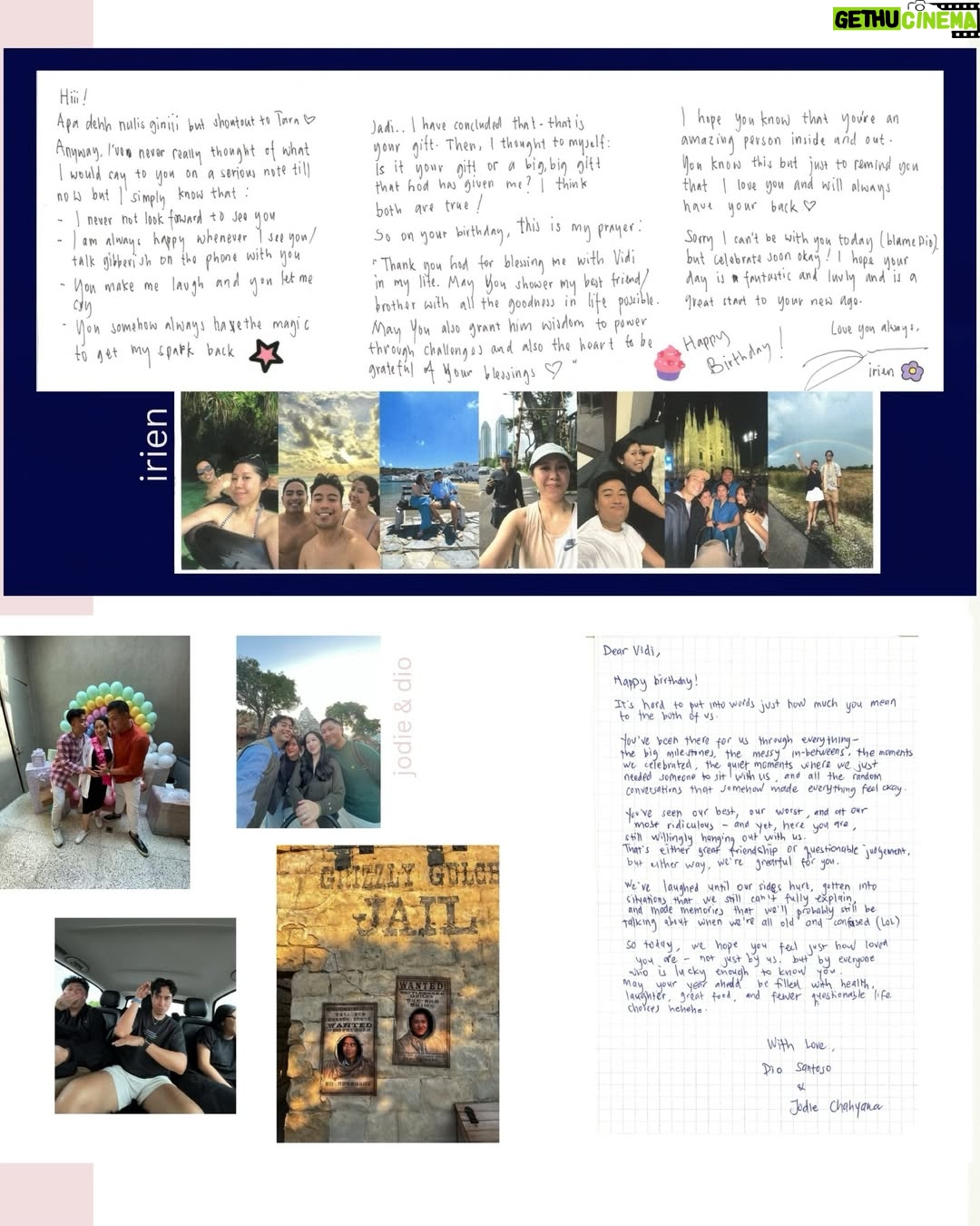 Tara Basro - 345.3K Likes - Ulang tahun lo kemaren, gue nggak tau kenapa tiba-tiba pengen bikin sesuatu. Bukan beli, tapi bikin. Jadilah scrapbook. Dengan harapan lo bisa senyum waktu buka tiap halamannya.

Awalnya gue pikir itu cuma hadiah kecil buat nyemangatin dan ngerayain lo. Tapi tanpa gue sadari, itu ternyata jadi yang terakhir.

Tujuh belas tahun kita ngerayain ulang tahun masing-masing. Kalau dipikir-pikir, lo itu bagian dari setengah hidup gue. Setengah dari cerita gue. Dan setengah dari siapa gue hari ini.

Kehilangan itu aneh. Sampai sekarang gue masih sering nungguin video call dari lo, seolah-olah kapan aja muka lo akan muncul di layar hp gue dan kita ngobrol ngalor ngidul.

Orang-orang bilang waktu yang akan nyembuhin. Mungkin iya. Tapi yang nggak mereka bilang adalah waktu juga bikin takut. Karena makin jauh harinya, makin takut gue lupa sama suara lo, ketawa lo, dan bawelnya lo ke gue.

Gue bersyukur dan beruntung banget bisa menghabiskan beberapa hari terakhir lo bersama. Momen-momen itu rasanya magis. 

Mungkin itu memang cara paling sempurna buat lo pergi. Dikelilingi orang-orang yang sayang sama lo, dengan cinta yang begitu besar di sekeliling lo, dan tetep yaa lo pergi dengan cara yang sangat Vidi. 

Di akhir ketika gue melihat senyuman lo, hati gue sedikit lebih tenang karena tau kalau sekarang lo udah nggak sakit lagi. Lo bisa makan apa pun yang lo mau, nyanyi sepuasnya, pergi ke mana pun yang lo mau, nggak ada lagi batasan.

Vid, Gue seneng lo punya Sheila sebagai pendamping hidup lo. Dia sih kerreeen. Dan lo pasti tau lah kenapanya.

Sekarang, selain lo, gue punya satu temen lagi. Seseorang yang sudah menjadi tempat nyaman buat gue, juga sumber kehangatan dan kebahagiaan.

Jadi jangan khawatir ya, Vid. Sheila nggak sendirian. Dia udah lo tinggalin temen banyak banget, lebih dari yang dia mau bahkan hahahhaha. 

Dan bukan cuman Sheila. Vadi, Tay, Diva, Dev & Meru juga akan selalu punya gue dan Ken. 

Gue tau lo cengeng, jan nanges yaa… Yang tenang ya sayang akooh, sering-sering datang ke mimpi yaa… kangen banget. 

P.S. Terima kasih teman-teman yang sudah mengizinkan suratnya untuk diunggah