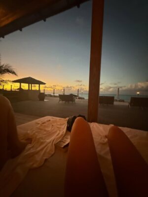 Tate McRae Instagram - Turks was nasty with a pucci scarf