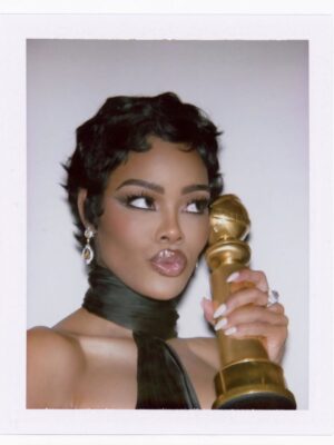 Teyana Taylor Instagram - And I’ll say it again.. Our softness is not a liability. Our depth is not too much. And our light does not need permission to shine. We belong in every room we walk into. Our voices matter. Our dreams deserve space. 🥹✨

If this moment represents anything, I hope it reminds us that the wait is not punishment, it is preparation for what’s already written. 🙌🏾 What we endure does not diminish us… it refines us. ✨🏆🌹

Thank you @goldenglobes for seeing me 🥹 not just in this performance, but in the journey. I’ve been at this for 20 years, so this award doesn’t only represent this role… it represents every season, every sacrifice, every yes, every no, and all the love and life I’ve poured into my work and into others along the way.

Purpose doesn’t rush. It arrives right on time.

Thank you @schiaparelli / @danielroseberry for making me feel and look like my own statue. 🏆

Thank you @tiffanyandco for my twinkle ✨💎✨

Thank you to my glam squad @charlottetilbury @thebeautysandwich @bellamayven @nikkinelms for once again, understanding the assignment 💕

Forever grateful, in Jesus’ name. 🙏🏾✨