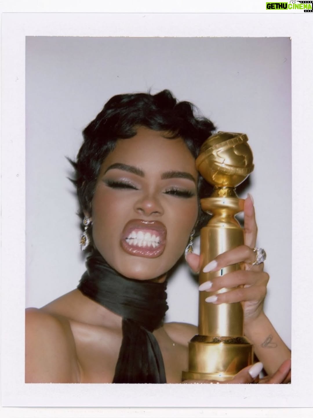 Teyana Taylor - 1.3 Million Likes - And I’ll say it again.. Our softness is not a liability. Our depth is not too much. And our light does not need permission to shine. We belong in every room we walk into. Our voices matter. Our dreams deserve space. 🥹✨

If this moment represents anything, I hope it reminds us that the wait is not punishment, it is preparation for what’s already written. 🙌🏾 What we endure does not diminish us… it refines us. ✨🏆🌹

Thank you @goldenglobes for seeing me 🥹 not just in this performance, but in the journey. I’ve been at this for 20 years, so this award doesn’t only represent this role… it represents every season, every sacrifice, every yes, every no, and all the love and life I’ve poured into my work and into others along the way.

Purpose doesn’t rush. It arrives right on time.

Thank you @schiaparelli / @danielroseberry for making me feel and look like my own statue. 🏆

Thank you @tiffanyandco for my twinkle ✨💎✨

Thank you to my glam squad @charlottetilbury @thebeautysandwich @bellamayven @nikkinelms for once again, understanding the assignment 💕

Forever grateful, in Jesus’ name. 🙏🏾✨