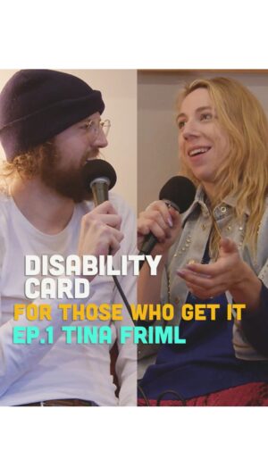 Tina Friml Instagram - The disability card only goes so far…
Watch the full episode on YouTube at: liamnelsoncomedy.com
.
.
#disability #marfansyndrome #cerebralpalsy #accessible #accessibilitymatters #funny