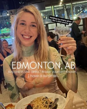 Tina Friml Instagram - 🌹🇨🇦 Sporadic sidequest…
Comment below or DM me!